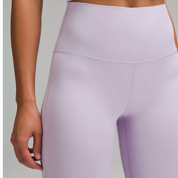Sacre Size L Women's Leggings Light Purple High Waisted Active Pants - Picture 2 of 6